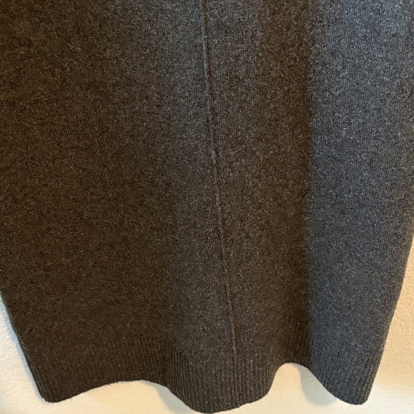 Treasure & Bond Charcoal Gray Long Sleeve wool blend sweater Dress - Picture 5 of 7